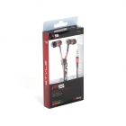 EARPHONES FREESTYLE ZIP + MIC FH2111 RED [41802]