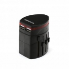 Traver Power Adaptor Omega  220-250V 4in1 Black