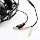 OMEGA VARR HEADSET HI-FI STEREO MIC OVH4060 LED VIBRATION GRAY [44409]