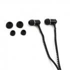 Earphones FREESTYLE ZIP + MIC FH2111 BLACK [41798]