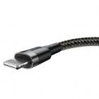 USB Cable Baseus Lightning 8-Pin Cafule Gray-Black 2A 3m