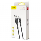 USB Cable Baseus Lightning 8-Pin Cafule Gray-Black 2A 3m