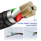 USB Cable Baseus Double Fast For Type-C 5A Black