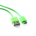 USB Cable Omega PVC Micro-USB & Data Poly Cable 1m Green