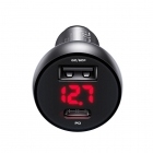 Car Charger Mcdodo 1x USB / 1x Type-C PD Black 30W