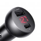 Car Charger Mcdodo 1x USB / 1x Type-C PD Black 30W