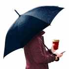 Umbrella Platinet C Handle Semi Auto Nylon Blue