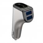 Platinet Duos: Car Charger 2x USB 3.1A With Bluetooth  Earphone