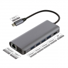 Multimedia Adapter Platinet Type-C Docking Station 7in1