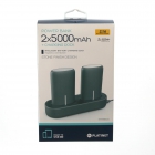 Power Bank Platinet Bank Dual 2x 5000mAh Docking Station IC Gray