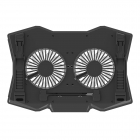 COOLER PAD OMEGA 2 FANS BLACK [45425]