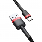 USB Cable Baseus Type-C Cafule Red-Black 2Α 3m