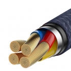 USB Cable HW QC Baseus Type-C 40W 1m Gold-Blue