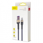 USB Cable HW QC Baseus Type-C 40W 1m Gold-Blue
