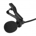 Lavalier Lapel Microphone Platinet Clip Black WIth Jack