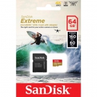 MicroSDXC Sandisk Extreme 64GB 160/60MB/s UHS-I U3 QActiveCam +Adapter