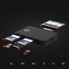 Card Reader Platinet All In One MicroSDX2 SDX2 CF XD MS USB 3.0