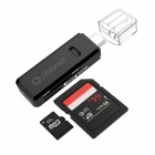 Card Reader Platinet MicroSD/SD Type-C  BLACK