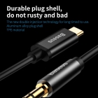 Audio Cable Baseus Mini Jack Yiven Type-C 1,2m White