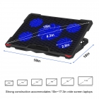 Cooler Pad Omega 5 Fans 1500 RMP 2x USB Black