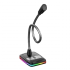Microphone Varr Gaming Desktop RGB USB Black