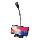 Microphone Varr Gaming Desktop RGB USB Black