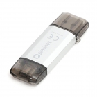 Flash Drive Platinet USB 3.0 + Type-C 64GB Silver