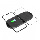 Wireless Charger Platinet QI Duo 2x10W Type-C Black