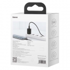 Wall Charger Baseus Super Si PD 25W 1x USB-C Black + Type-C to Type-C Cable