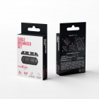 Maxlife Home Office Cable Organizer set 2x3 Holes Black