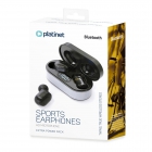 Earphones Platinet Bluetooth V5.0 TWS Sport + Charging Station LED PM1050 Vibe Black