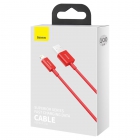 USB Cable Baseus Lighting 1m 2,4A Red
