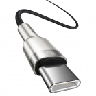 Type-C Cable Baseus Cafule Metal PD Type-C 100W 2m Black