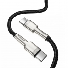 Type-C Cable Baseus Cafule Metal PD Type-C 100W 2m Black