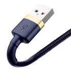 USB Cable Baseus Lightning 2m 1.5A Gold-Blue