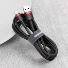 USB Cable Baseus Type-C 1m 3A Red-Black