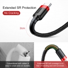 USB Cable Baseus Type-C 1m 3A Red-Black