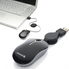 Mouse Verbatim Mini Travel Retract Cable Black