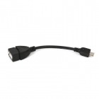 USB Omega OTG Adapter Micro USB Male - USB Female 12cm
