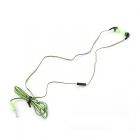 Sport Earphones Platinet with Mic Green