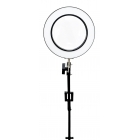 Desk Lamp Platinet Magnify 10W 500lm 48 Led 3x Magnifying Lens Base With Charger Black