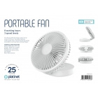 Desk Fan Platinet Rechargeable 2400 mAh 3 Steps