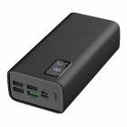 Power Bank Platinet 30000mAh Polymer PD 3.0 QC 3.0 LED Screen Black