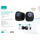 Ηχεία Omega OGG115 Stereo 2.0 6W RGB Black