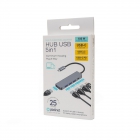 Hub Platinet USB Type-C to USB 3.2 4 Ports + USB-C 100W 5IN1 Aluminium