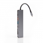 Multimedia Adapter Platinet Type-C 7in1 Aluminium