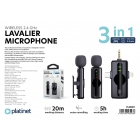 Wireless Platinet Lavalier Microphone 3 in 1 Single