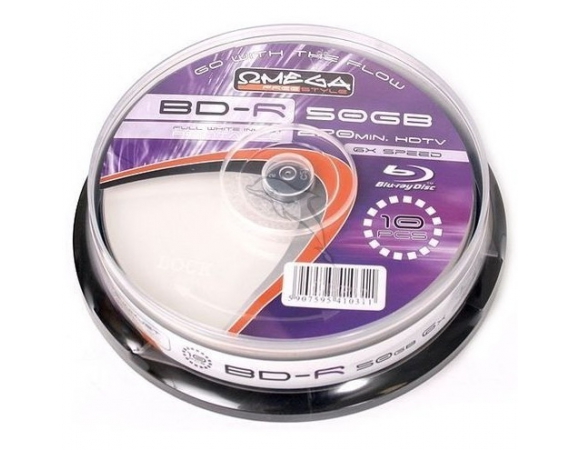 OMEGA BD-R DL x6 50GB Printable FullFace (Τεμάχιο 1)