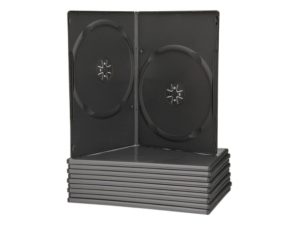 Θήκη DVD Slim Μαύρη Διπλή (9mm)