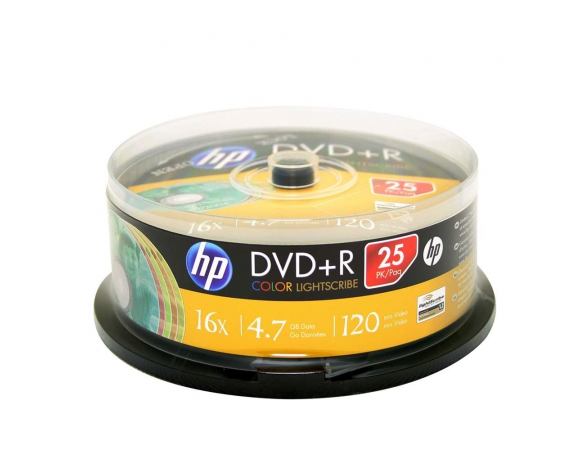 HP DVD+R 16x 4,7GB CakeBox25